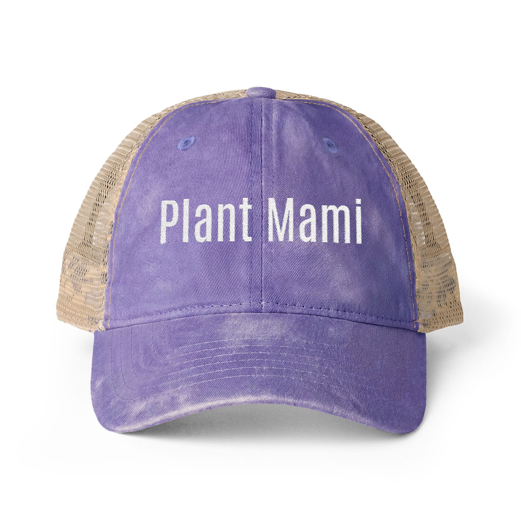 Plant Mami Embroidered Mesh Floral Caps