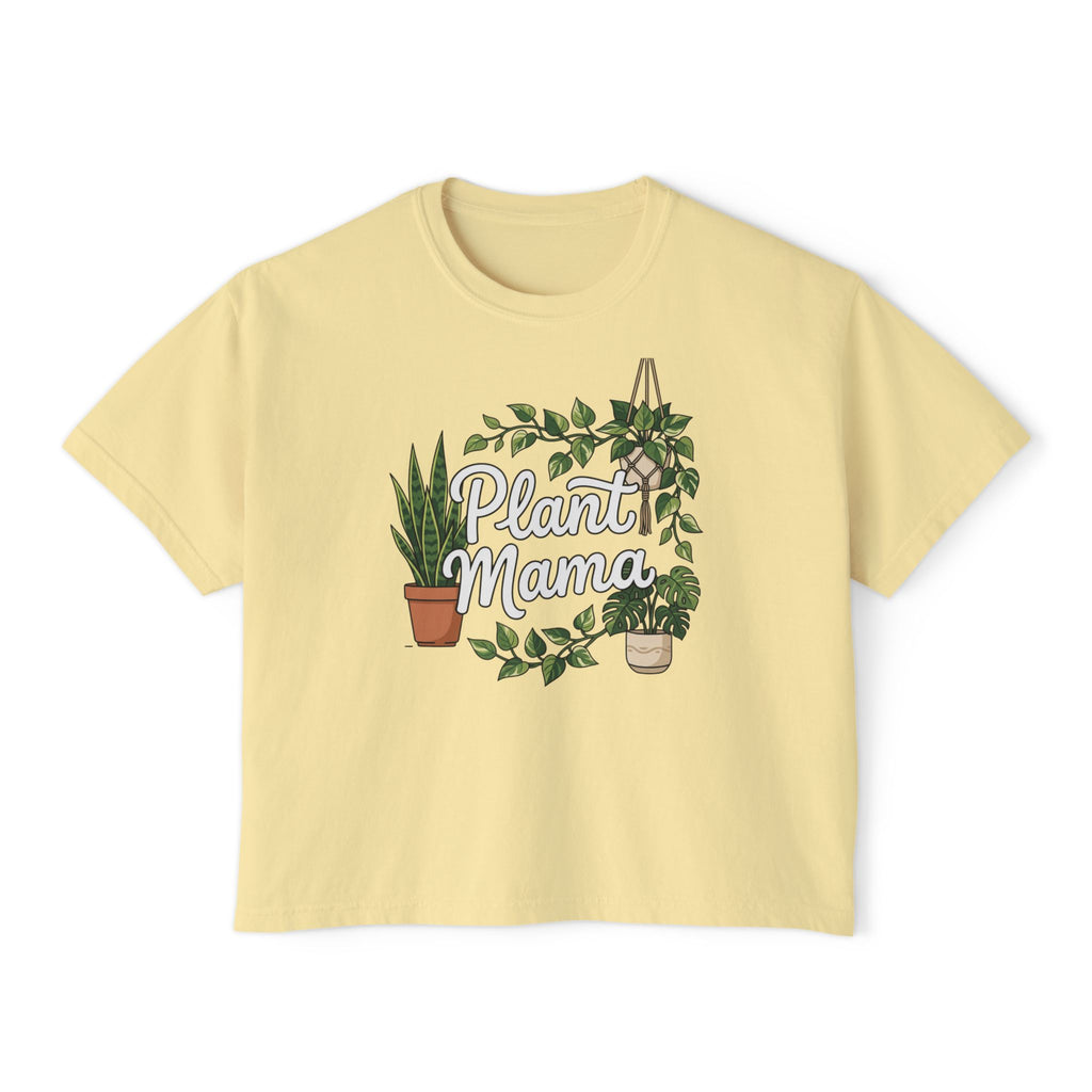 Plant Mama Boxy Crop Tee