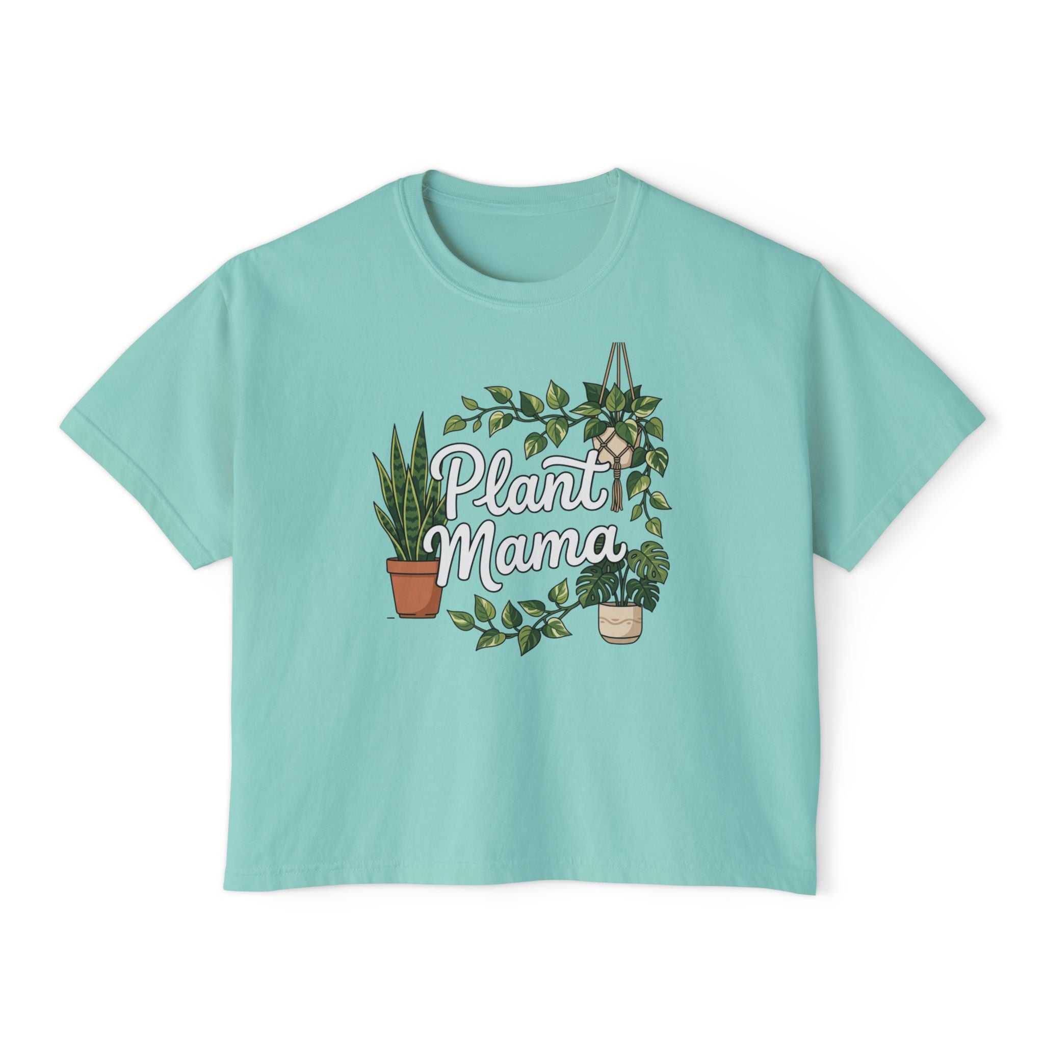 Plant Mama Boxy Crop Tee