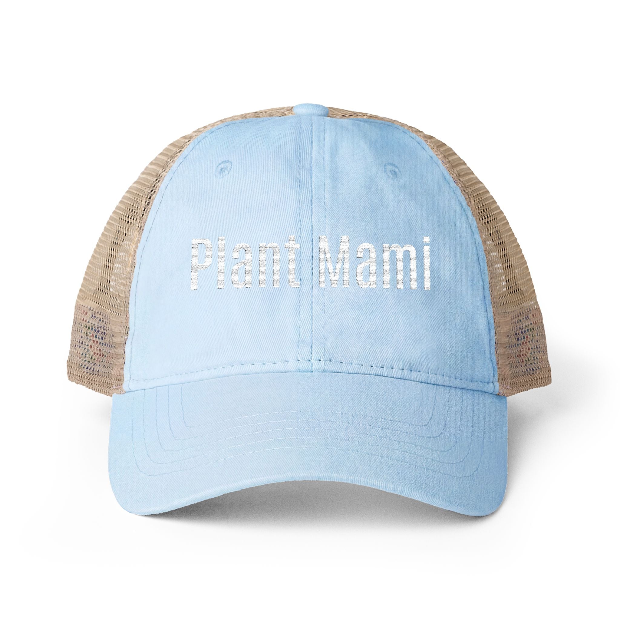 Plant Mami Embroidered Mesh Floral Caps