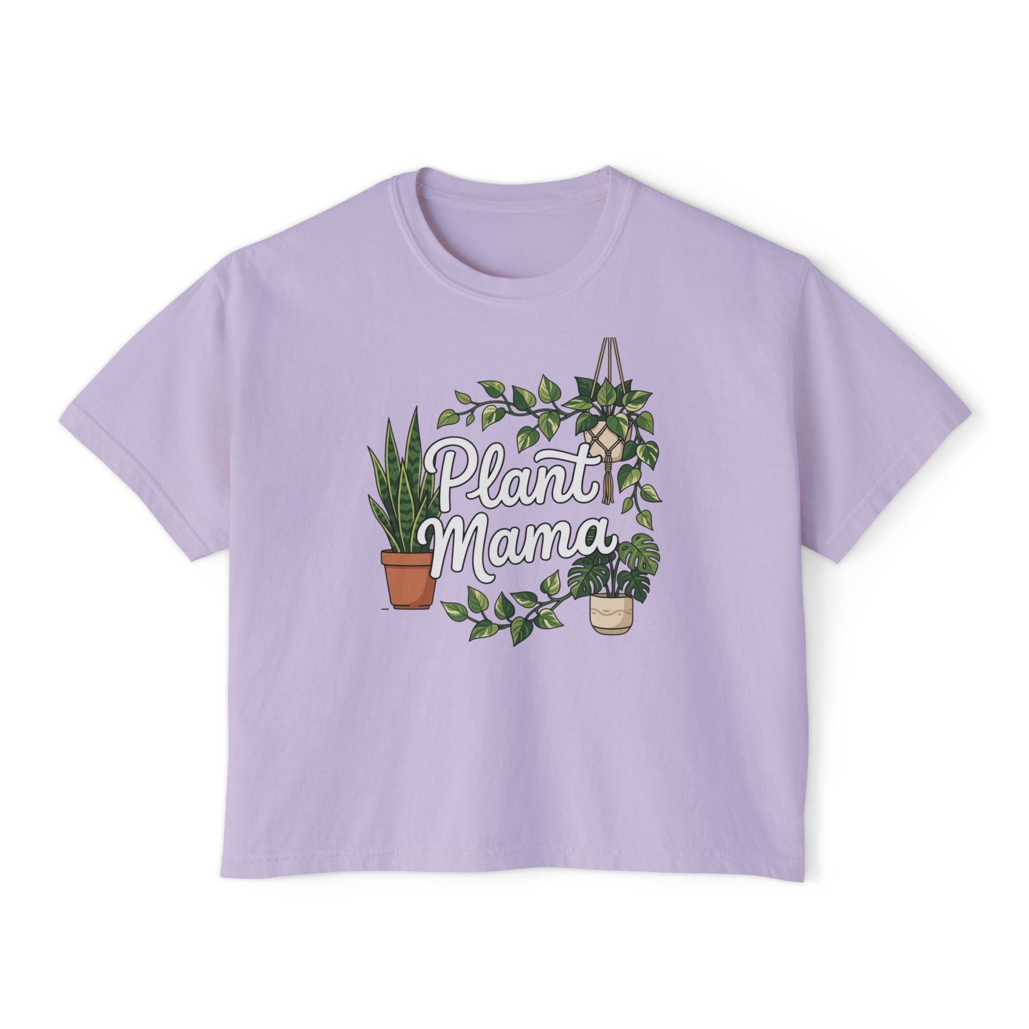 Plant Mama Boxy Crop Tee
