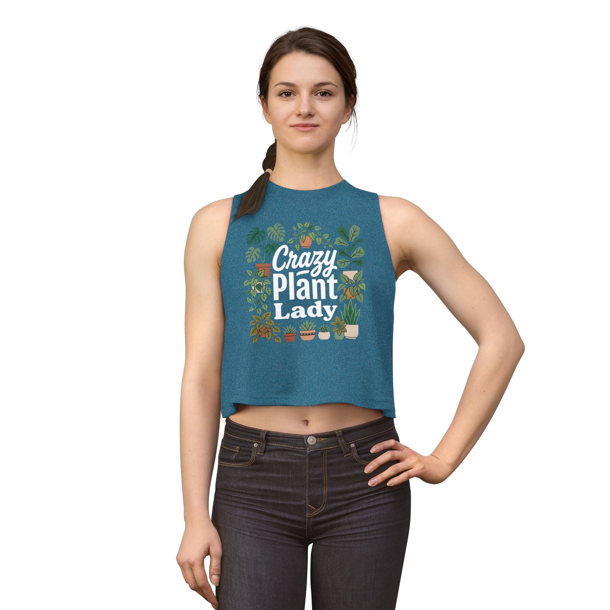 Crazy Plant Lady Crop Top Tank