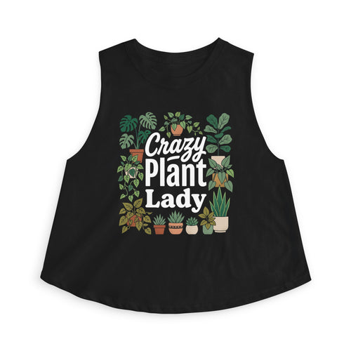 Crazy Plant Lady Crop Top Tank